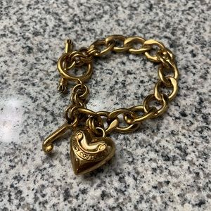 Gold juicy couture bracelet